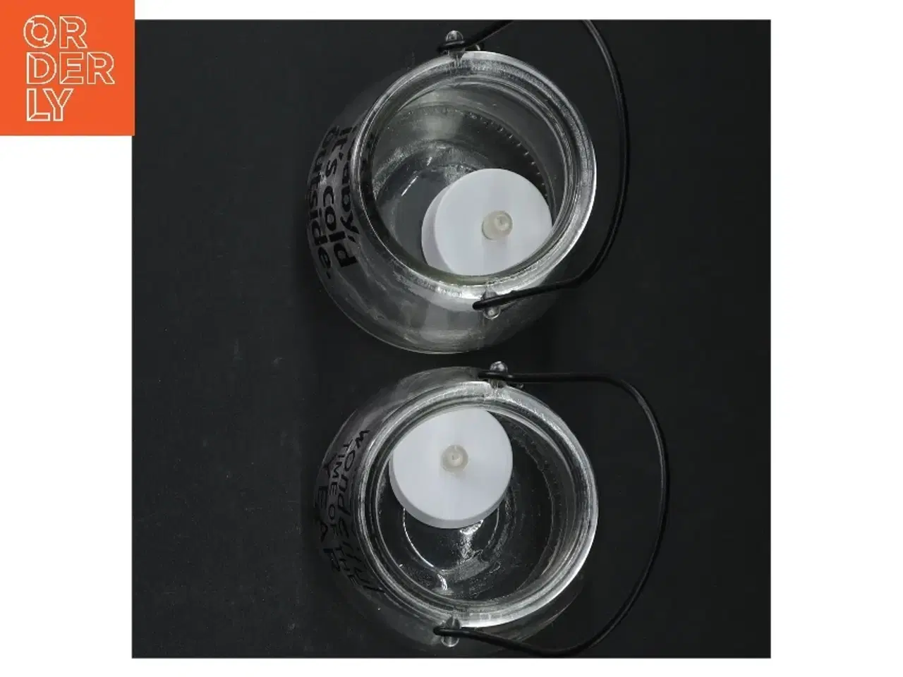 Billede 2 - Glaskrukker med lys og håndtag