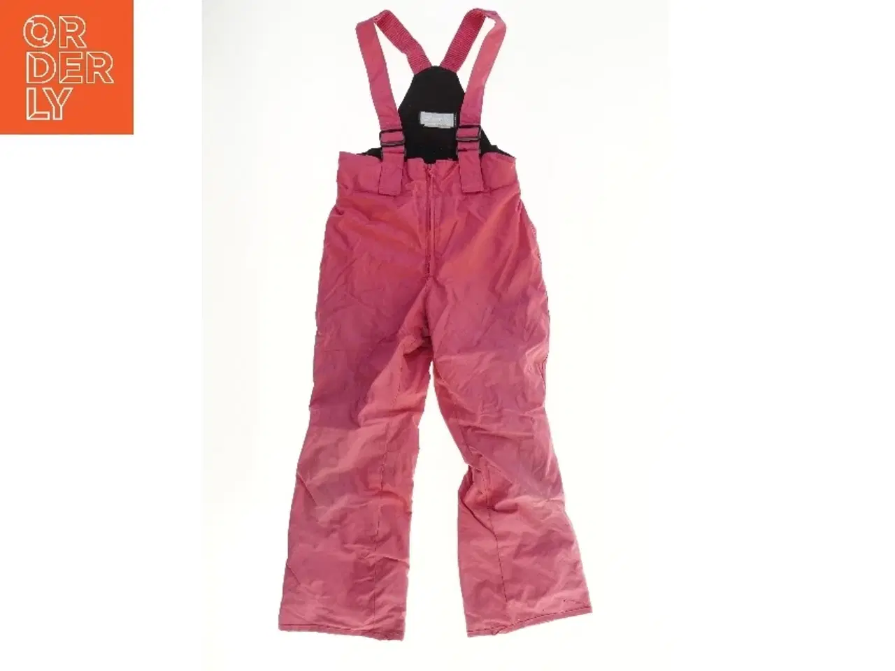 Billede 1 - Rosa overtræks/skibukser med seler (str.  128-152 )