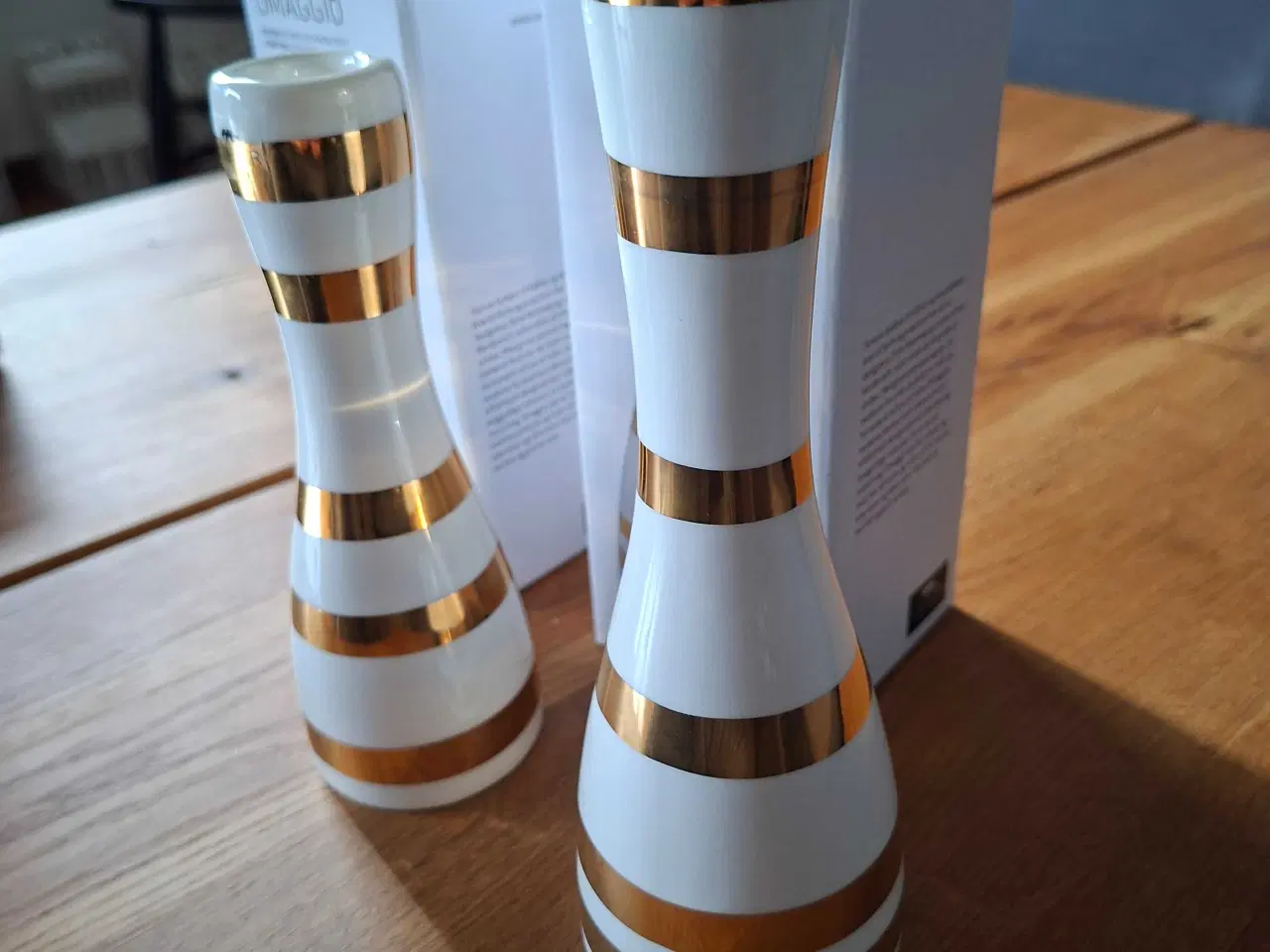 Billede 2 - 2 lysestager Káhler Omaggio guld