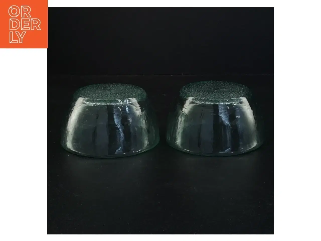 Billede 2 - Grønne glas skåle (str. Diameter 12 cm x 6 cm)