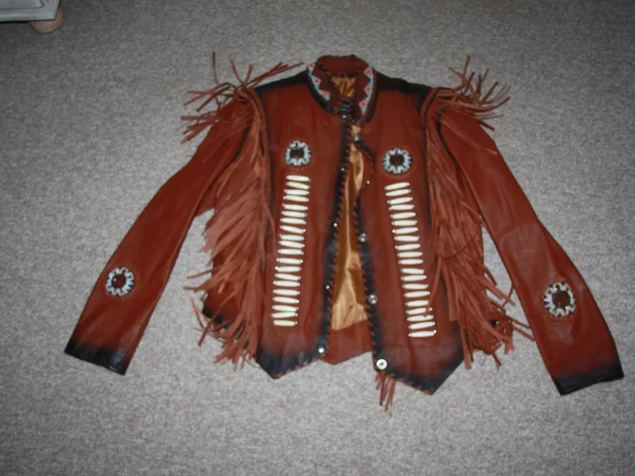 Billede 1 - Western Jacket Brown Traditional Cowboy Leather 