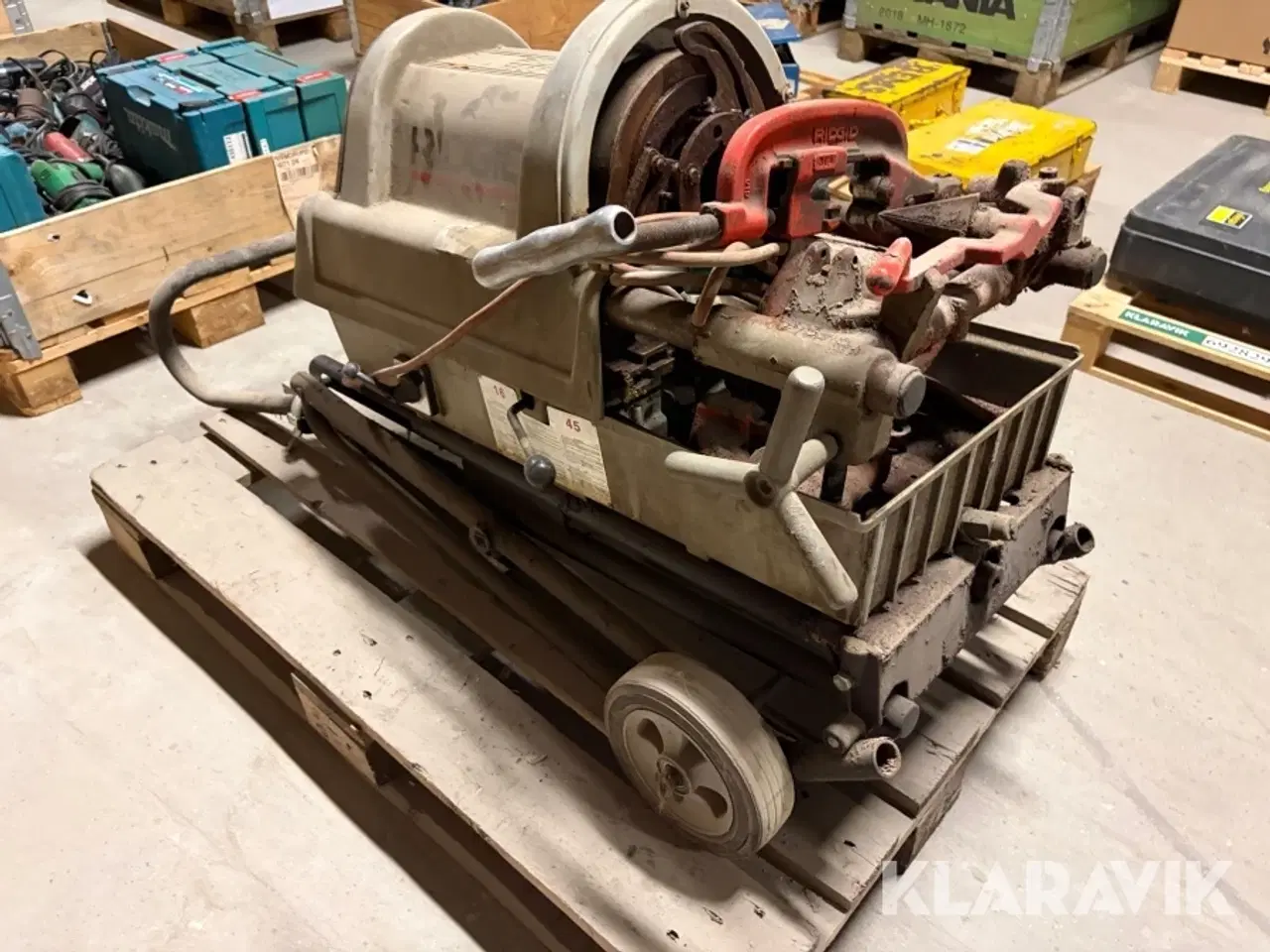Billede 5 - Rørgevindskæringsmaskine Ridgid 1822-1