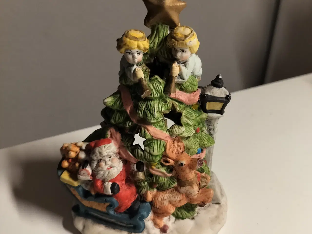 Billede 3 - Gammelt julepynt fyrfadsstage juletræ