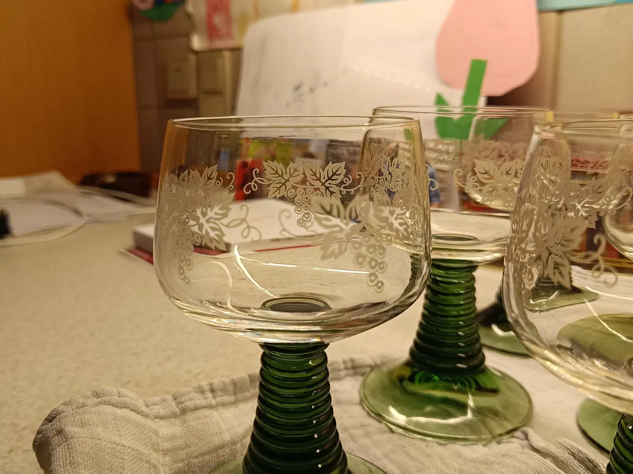 Billede 2 - 18 römer hvidvins/vin glas 