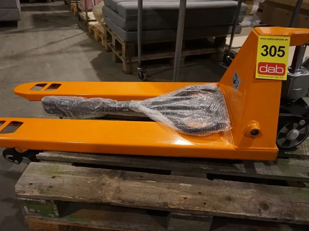 Billede 2 - Palleløfter 2,5Ton  1700 mm, gummihjul og PU dobbelt ruller