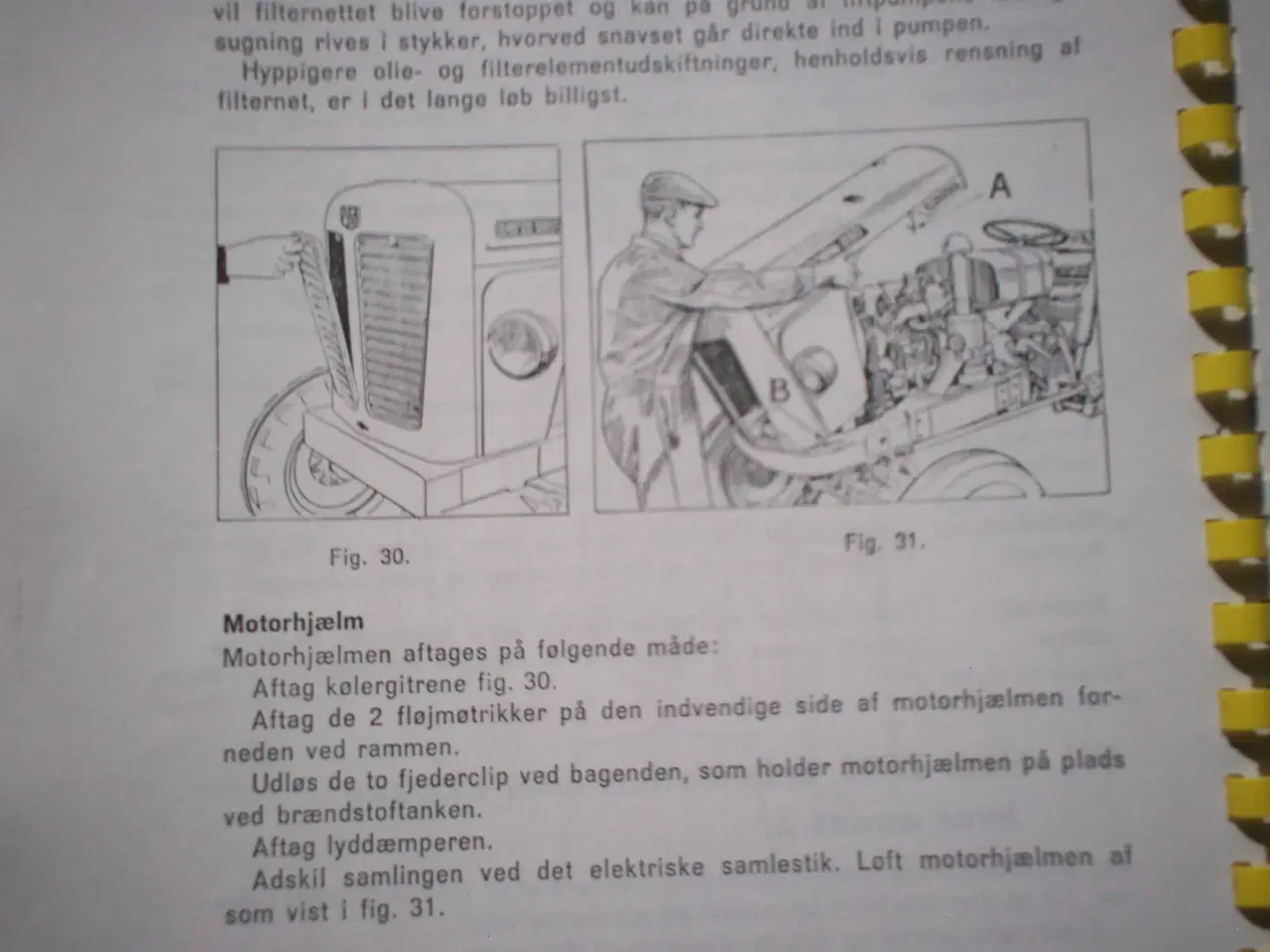 Billede 7 - David Brown instruktionsbog+ Gl. Forlygter 3 stk.