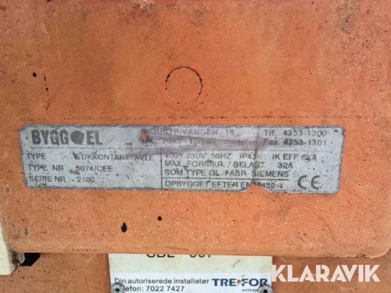 Billede 8 - Byggestrømstavler Bygg El 5074 12 styk