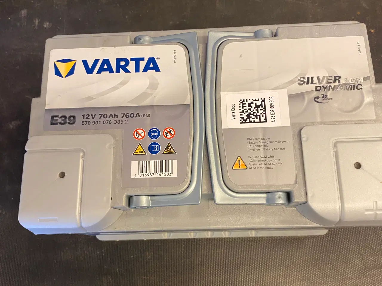 Billede 2 - VARTA batteri 70 Amp nyere