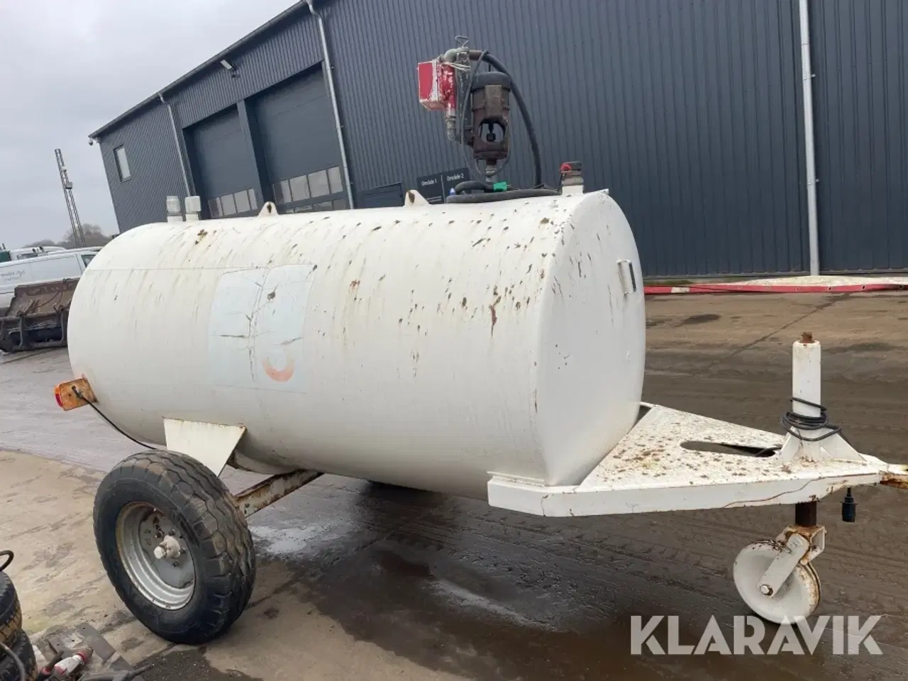 Billede 4 - Transportabel dieseltank med pumpe Roug 2500liters