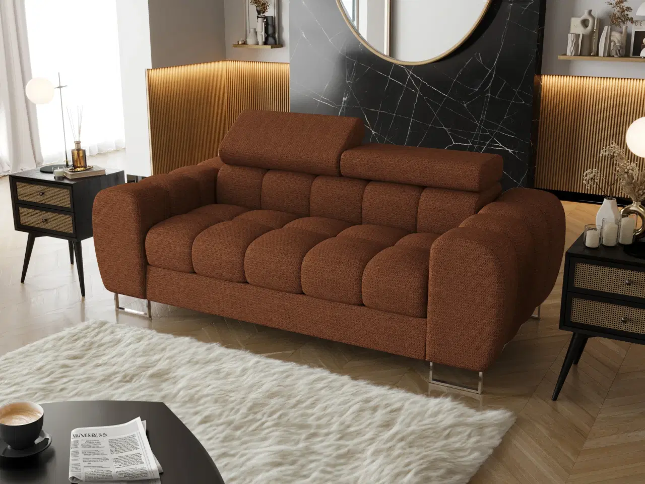 Billede 6 - ASPER II  TO-PERS. SOFA  195 CM TERRA 33