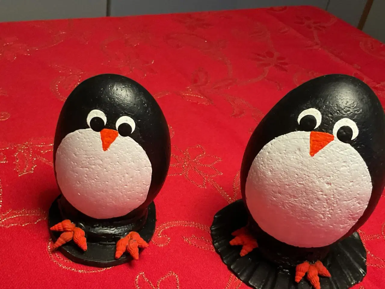 Billede 1 - Stenkunst Mariehøns og pingviner