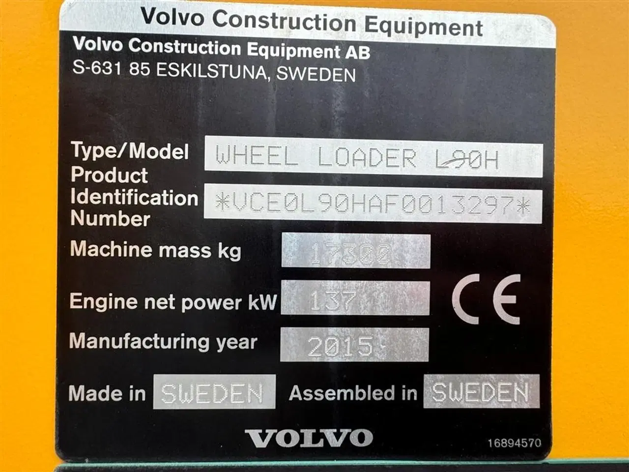 Billede 14 - Volvo L 90 H KUN 5900 TIMER!