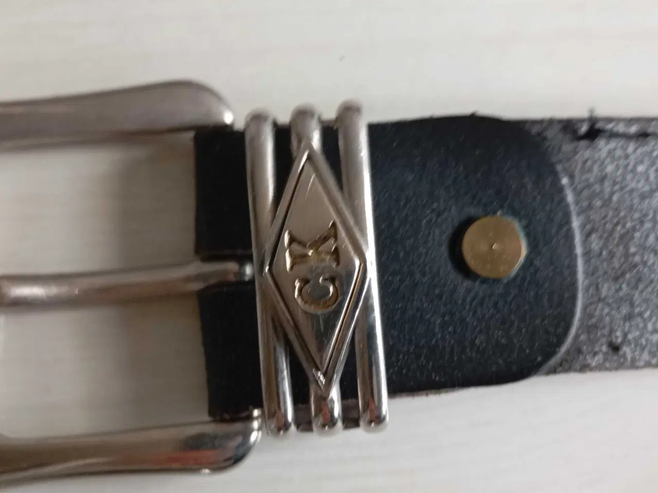 Billede 2 - Bælte. Ægte læder. Sort