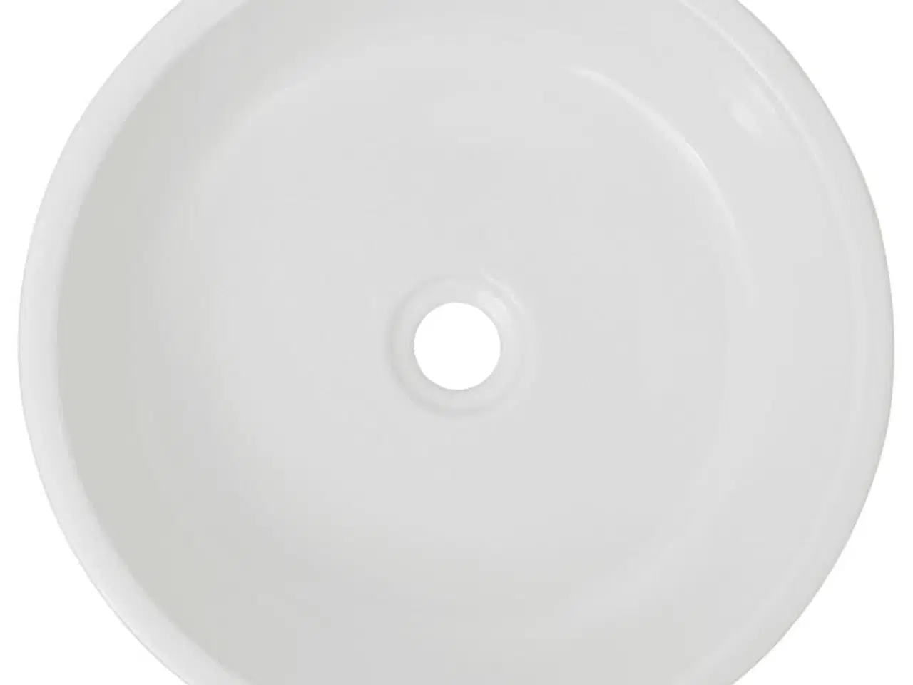 Billede 3 - Håndvask rund keramik 42x12 cm hvid