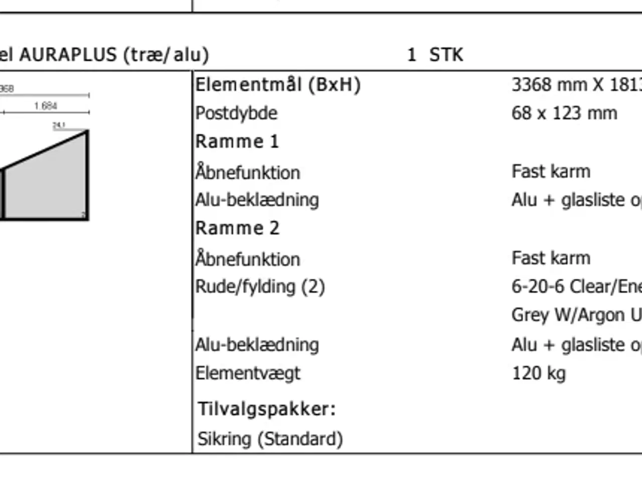 Billede 4 - Rationel skrå fastkarm vinduer