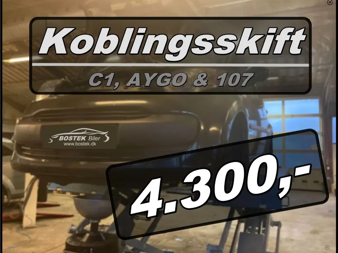 Billede 1 - Koblingsskift Citroen C1, Peugeot 107 & Toyota Ayg