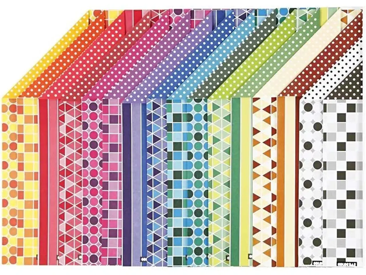 Billede 1 - Color Bar Rivepapir A4 - 16 Farver, 100 g, 1 Pakke