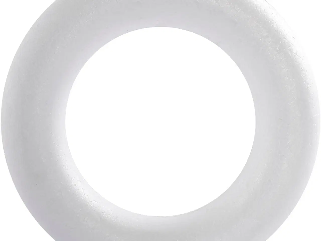 Billede 1 - Ring, str. 21,5 cm, tykkelse 45 mm, hvid, 1 stk.