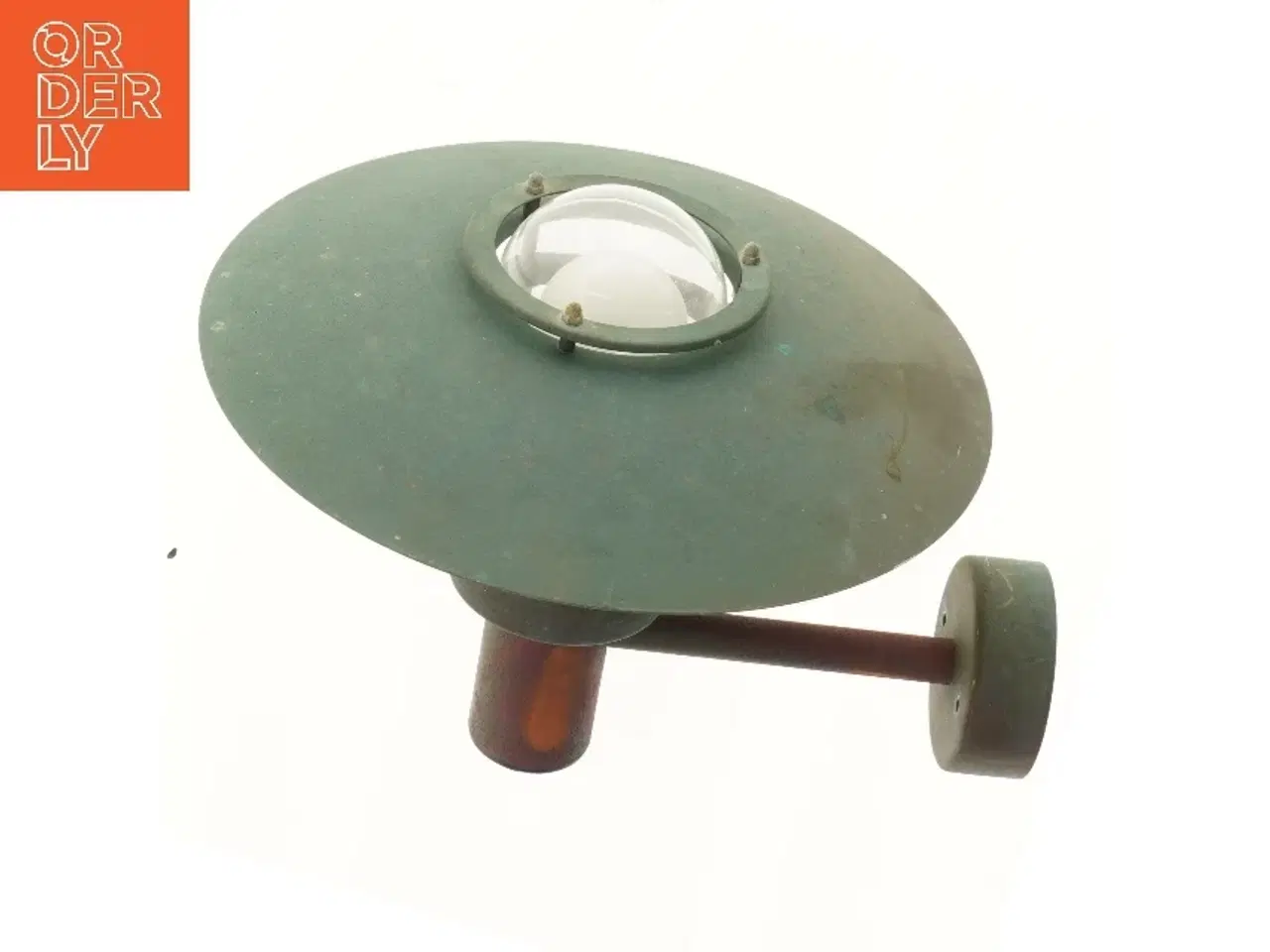 Billede 4 - Form Light Patineret Kobber Retro Udendørslampe (str. 40x35 cm) 1960 - 1980