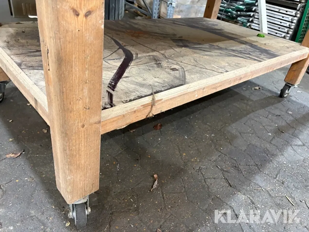Billede 7 - Arbejdsbord - på hjul