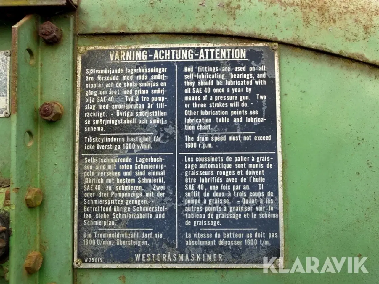 Billede 4 - Mejetærsker AB Westeråsmaskiner Aktiv