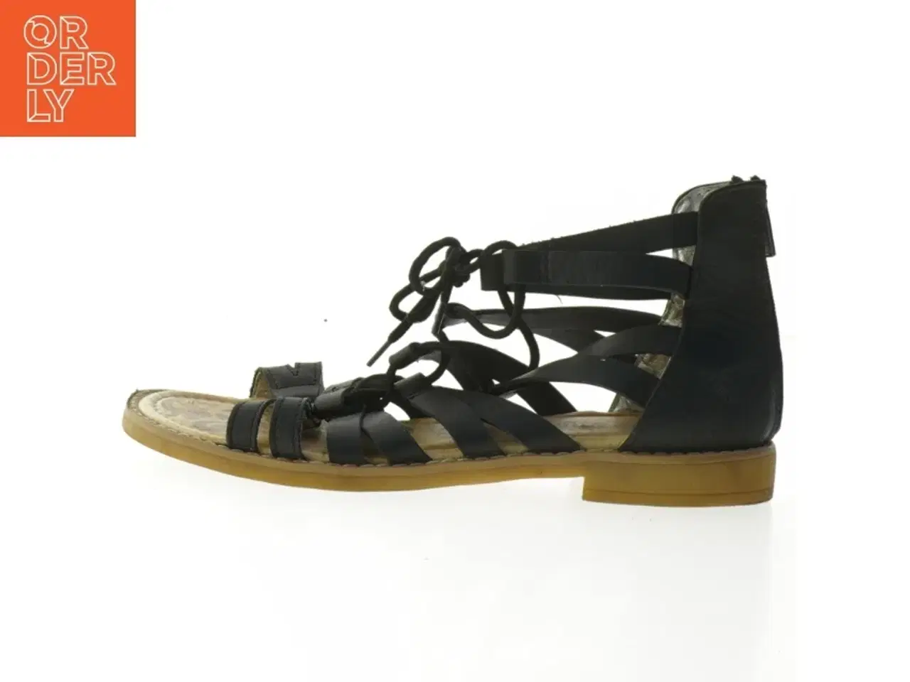 Billede 1 - Sorte sandaler med remme og lynlås fra Primigi (str. 36 )