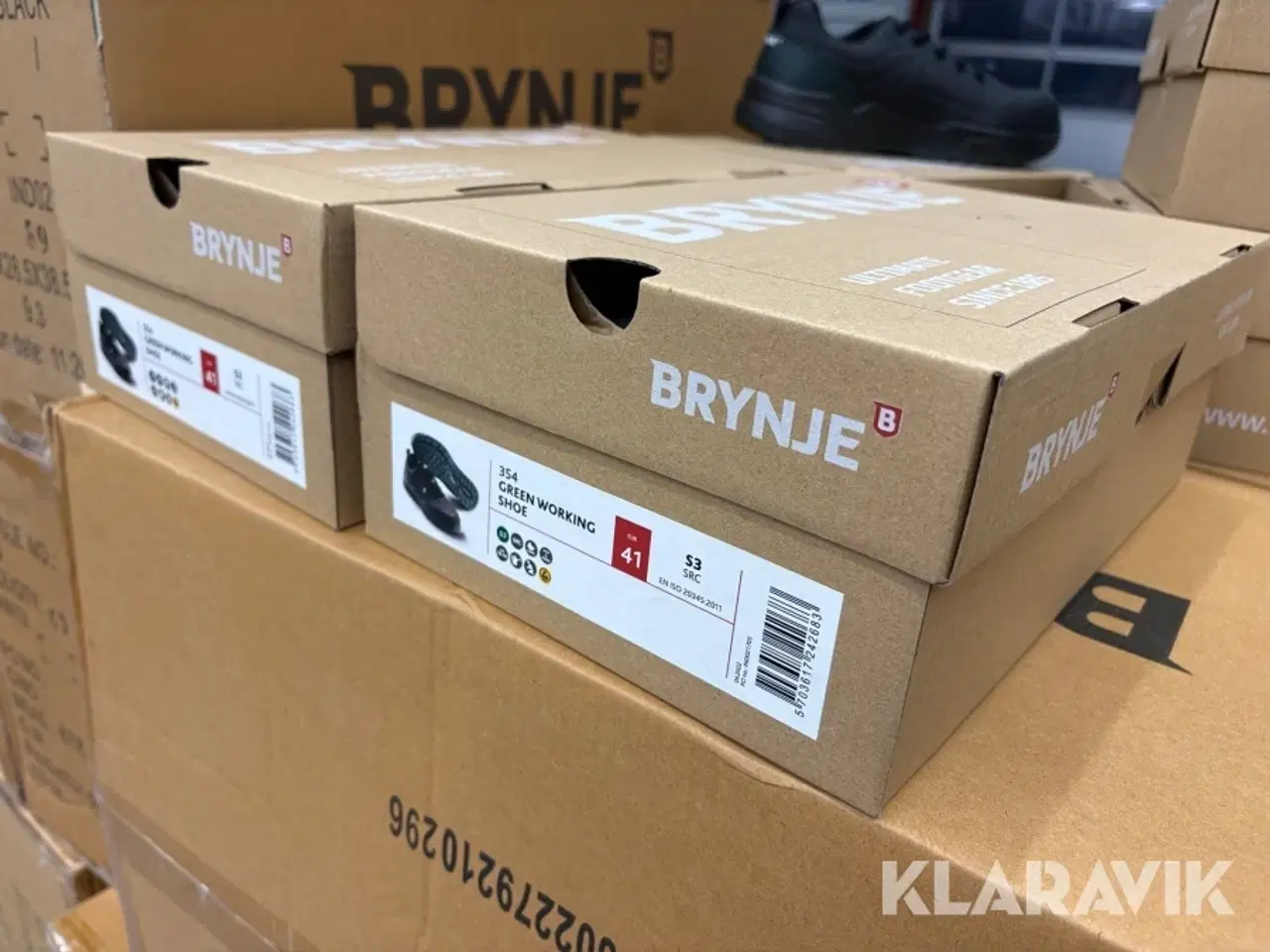 Billede 4 - Sikkerhedssko Brynje 354 - sort - 105 par i alt