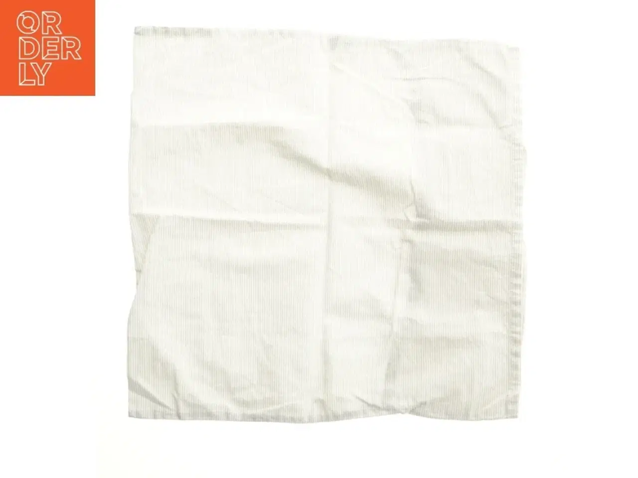 Billede 2 - Hvidt pudebetræk med striber (str. 42x41,5 cm)