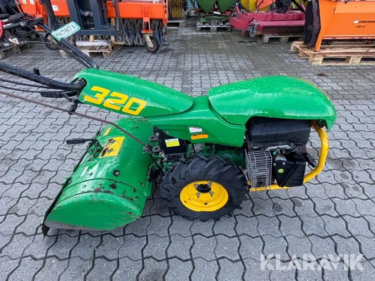 Billede 8 - Traktor 2-hjulet Ferrari 320 med fræser og kost
