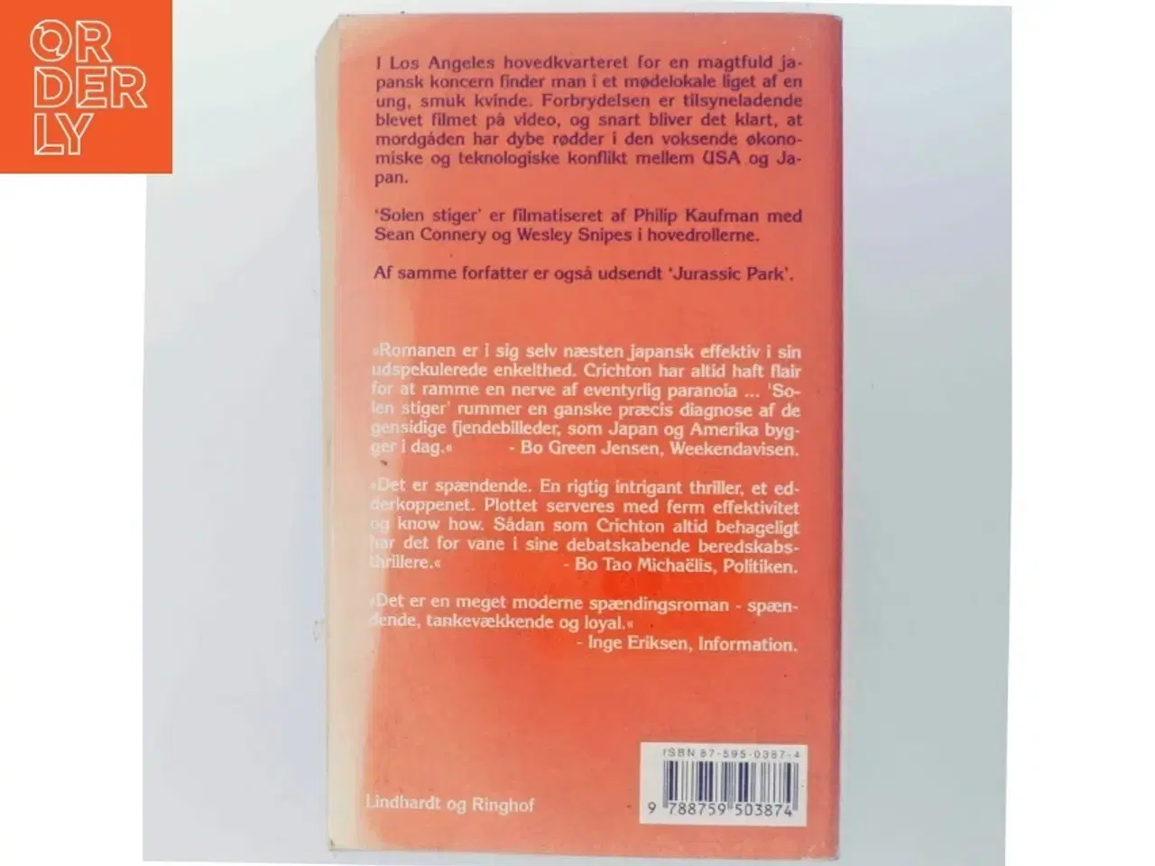 Billede 3 - Solen stiger af Michael Crichton (Bog)