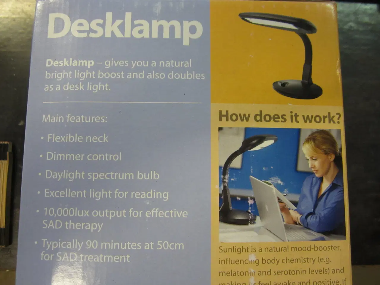 Billede 3 - Lumie Desklampe Lysterapilampe