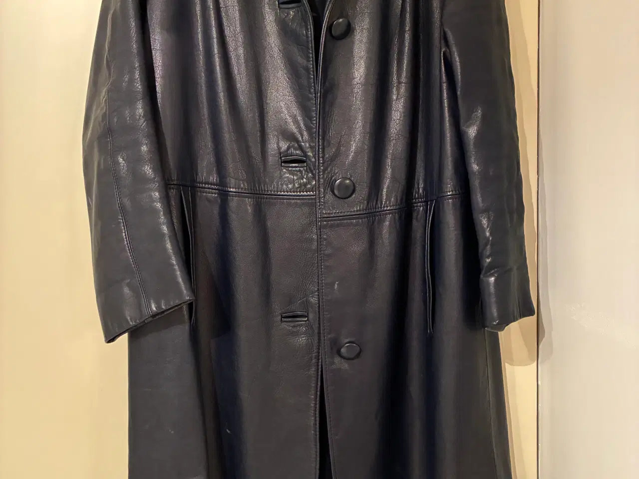Billede 1 - Læder frakke