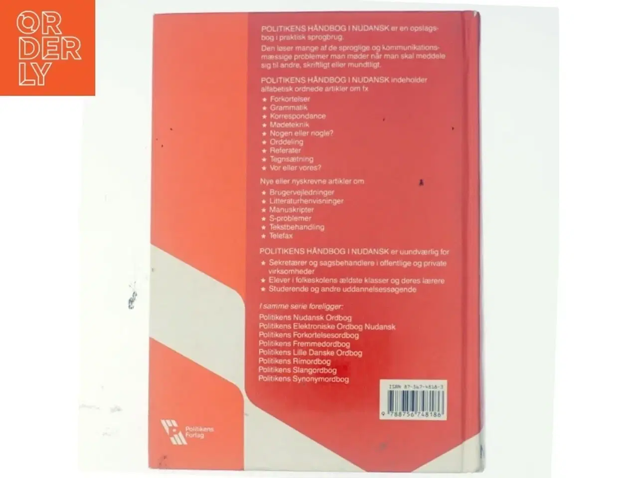 Billede 3 - Håndbog i nudansk af Henrik Galberg Jacobsen, Peter Stray Jørgensen (Bog)