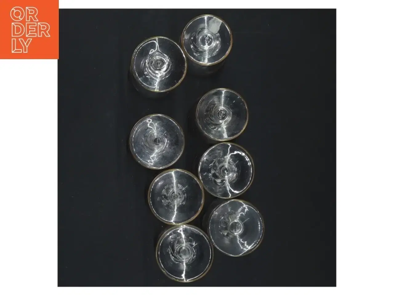 Billede 3 - Sæt af små glas Lyngby Glas"måge"(str. 8x4 cm)