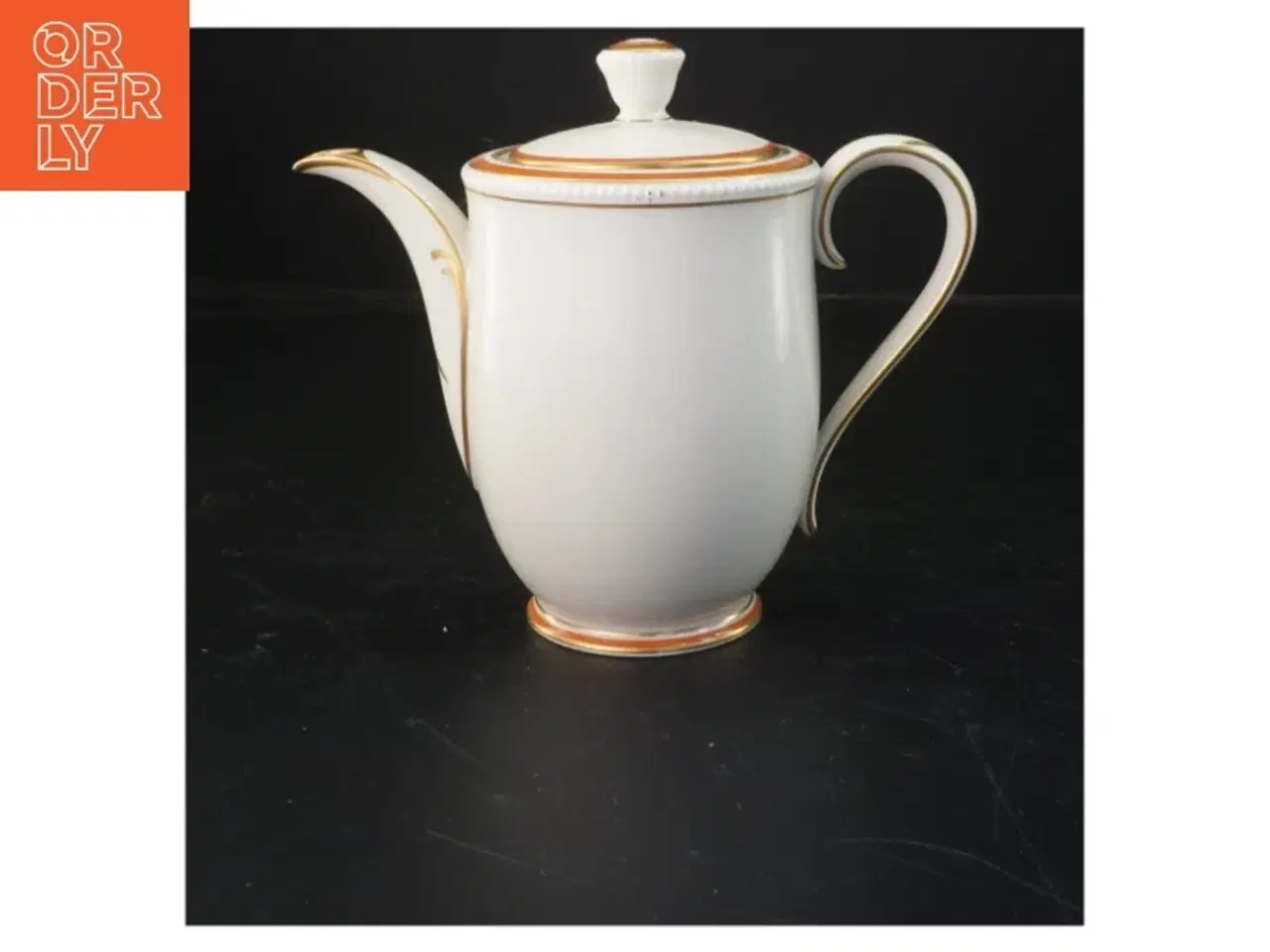 Billede 1 - Porcelæns tekande med låg fra Rosenthal (str. 17 cm)