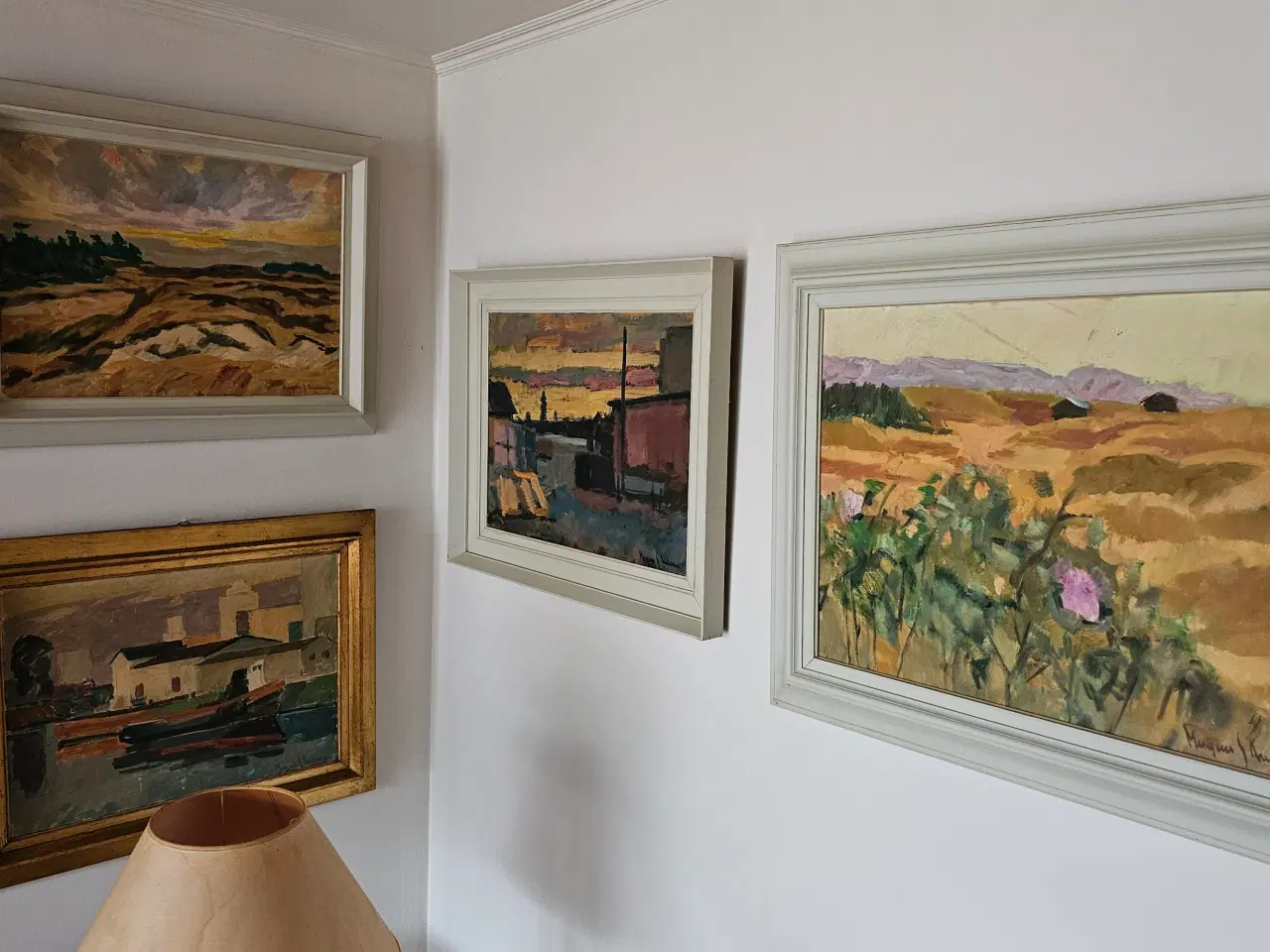 Billede 4 - Mogens S. Andersen Fynsk Maler - 8 Malerier - byd