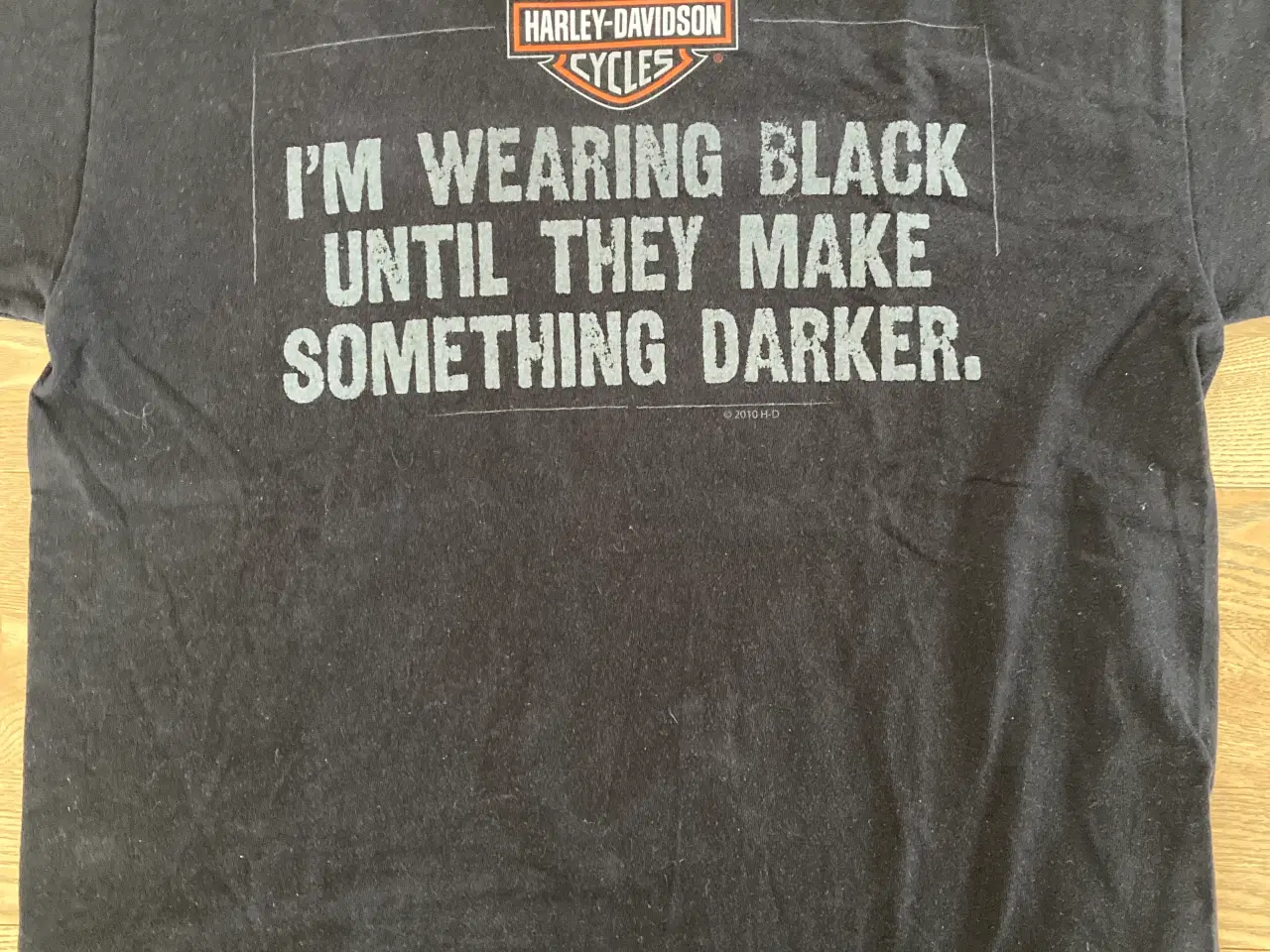 Billede 4 - Harley-Davidson T-shirt str. M, sort bomuld