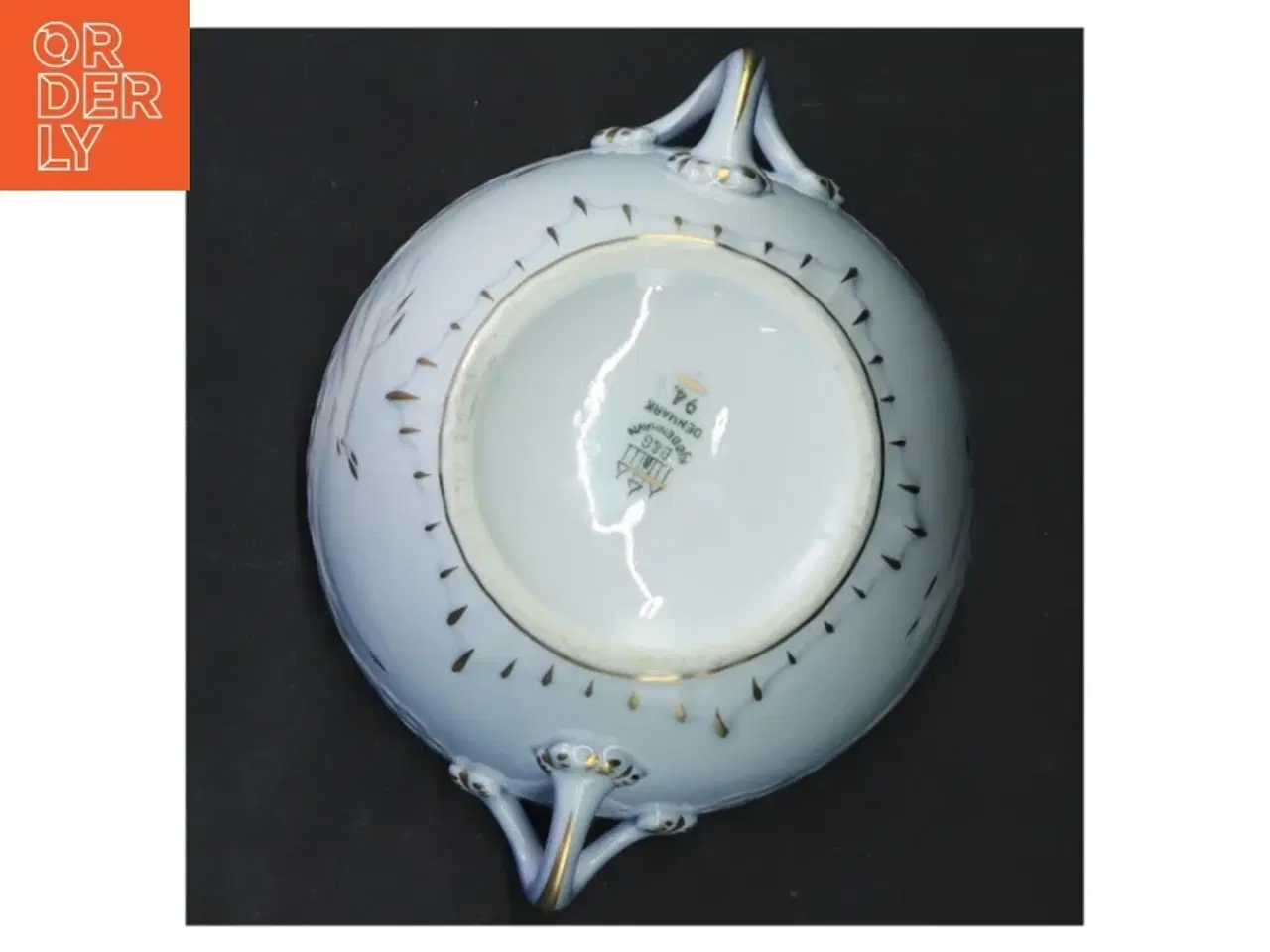 Billede 3 - Mågestel sukkerskål med låg og måge design fra B&G (str. 12x14 cm)