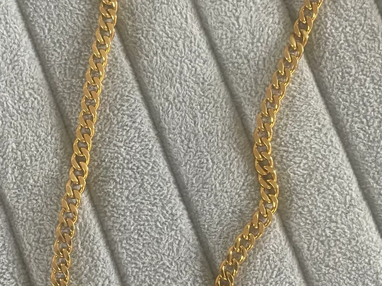 Billede 2 - 6mm 14kt goldfilled panserkæde med kasselås