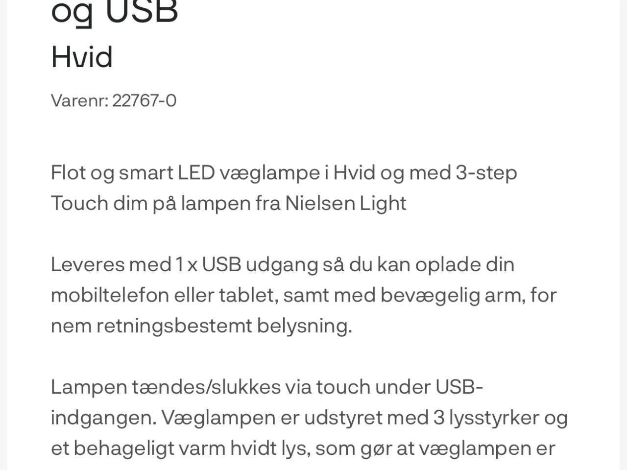 Billede 13 - 2 sengelamper fra Nielsen light