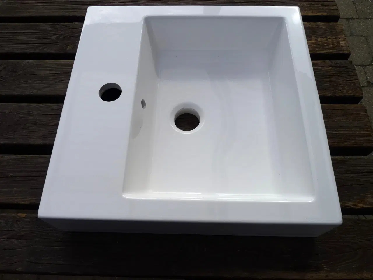 Billede 2 - Håndvask i marmor, GSI Kube. Måler 40 x 40 x 9 cm.