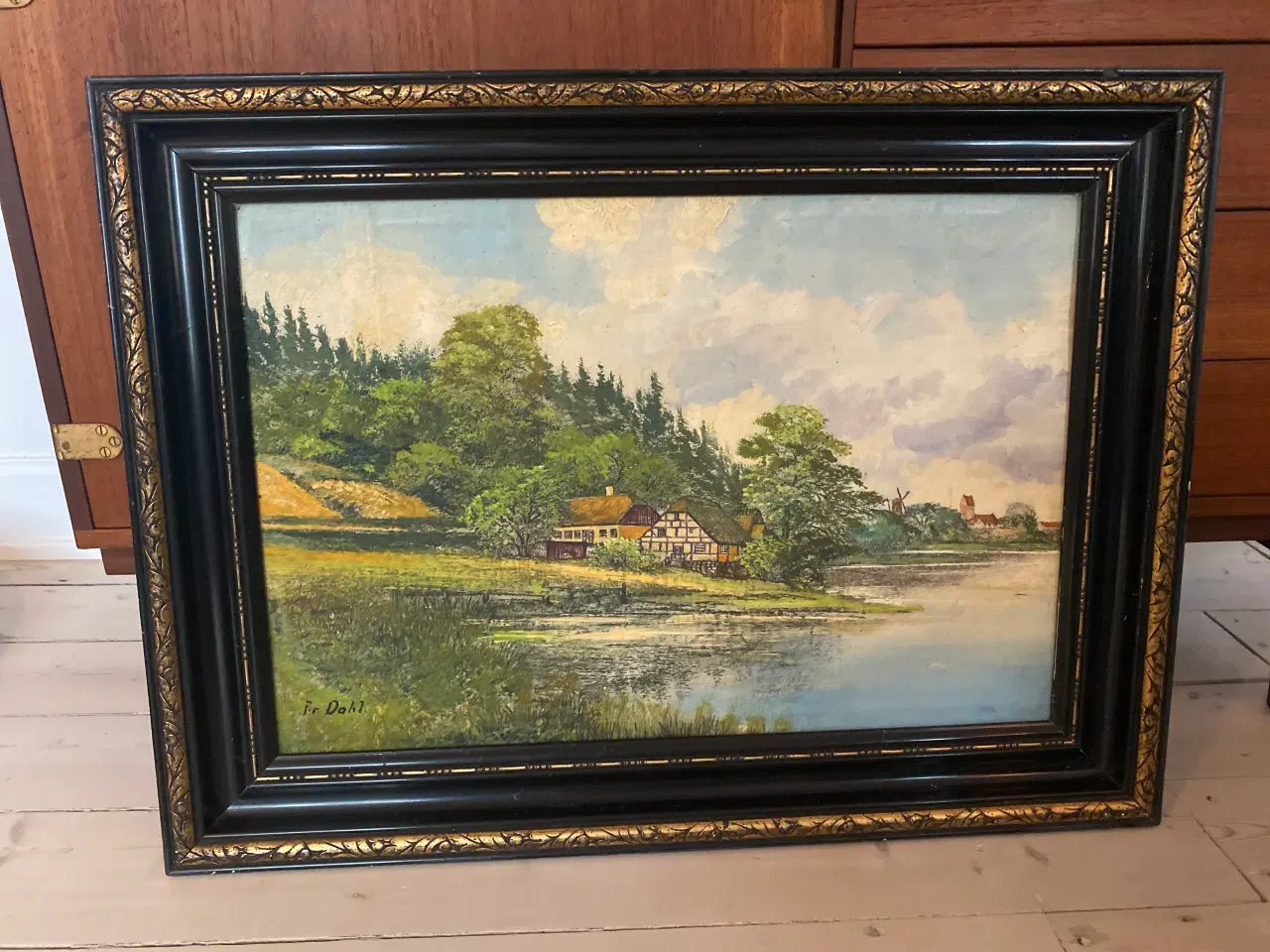 Billede 2 - Fr. Dahl landskabsmaleri 