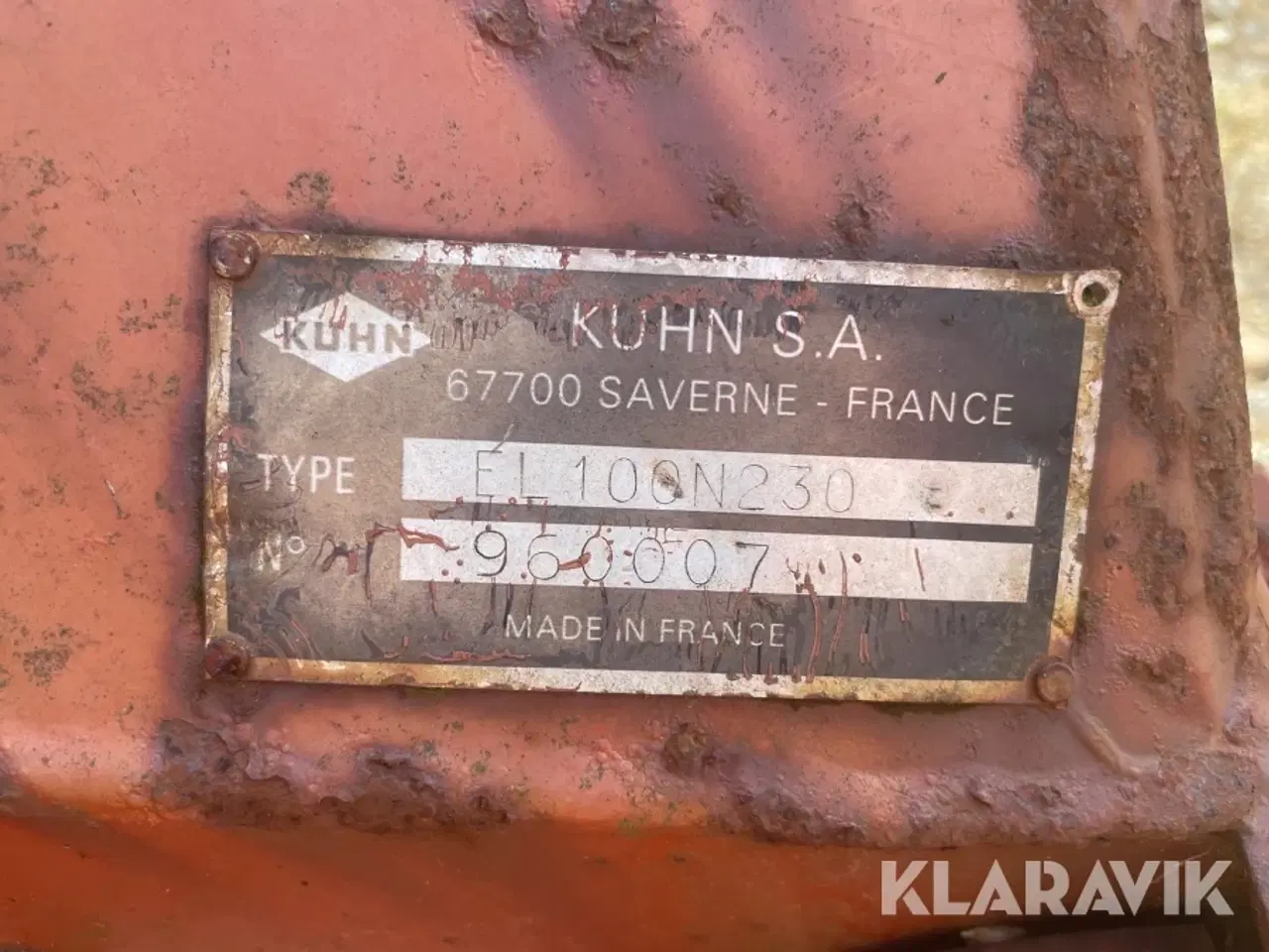 Billede 8 - Fræser Kuhn EL 100 N230