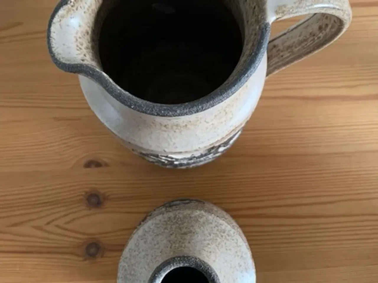 Billede 2 - Løvemose vase - kande - retro stentøj