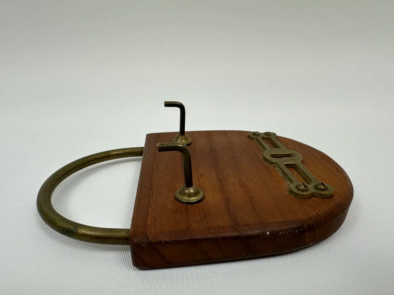 Billede 4 - Retro knagerække, teak / messing 