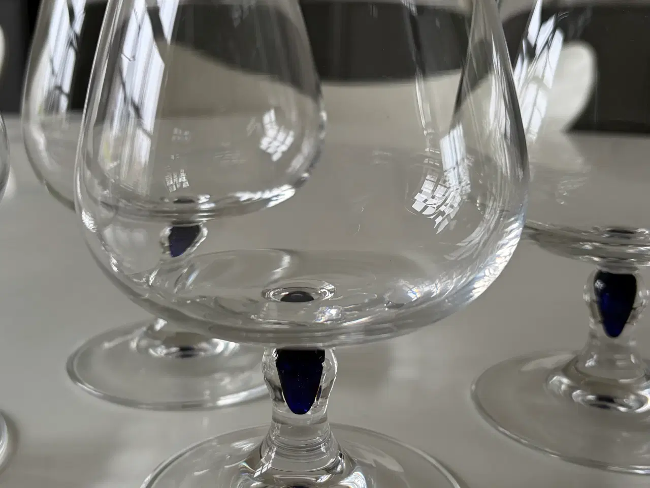 Billede 1 - Blå Saphir cognac + champagneskåle, 6 stk.