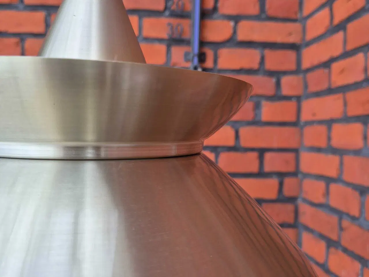 Billede 14 - Messinglampe med karrygul kontrastfarve