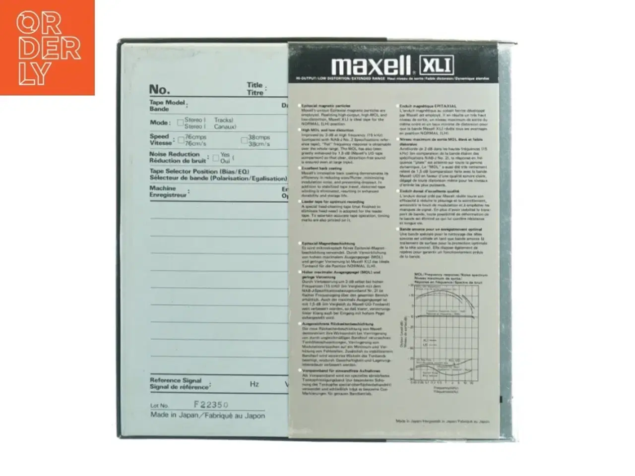 Billede 2 - Maxell XLII 35-90B Lydbånd