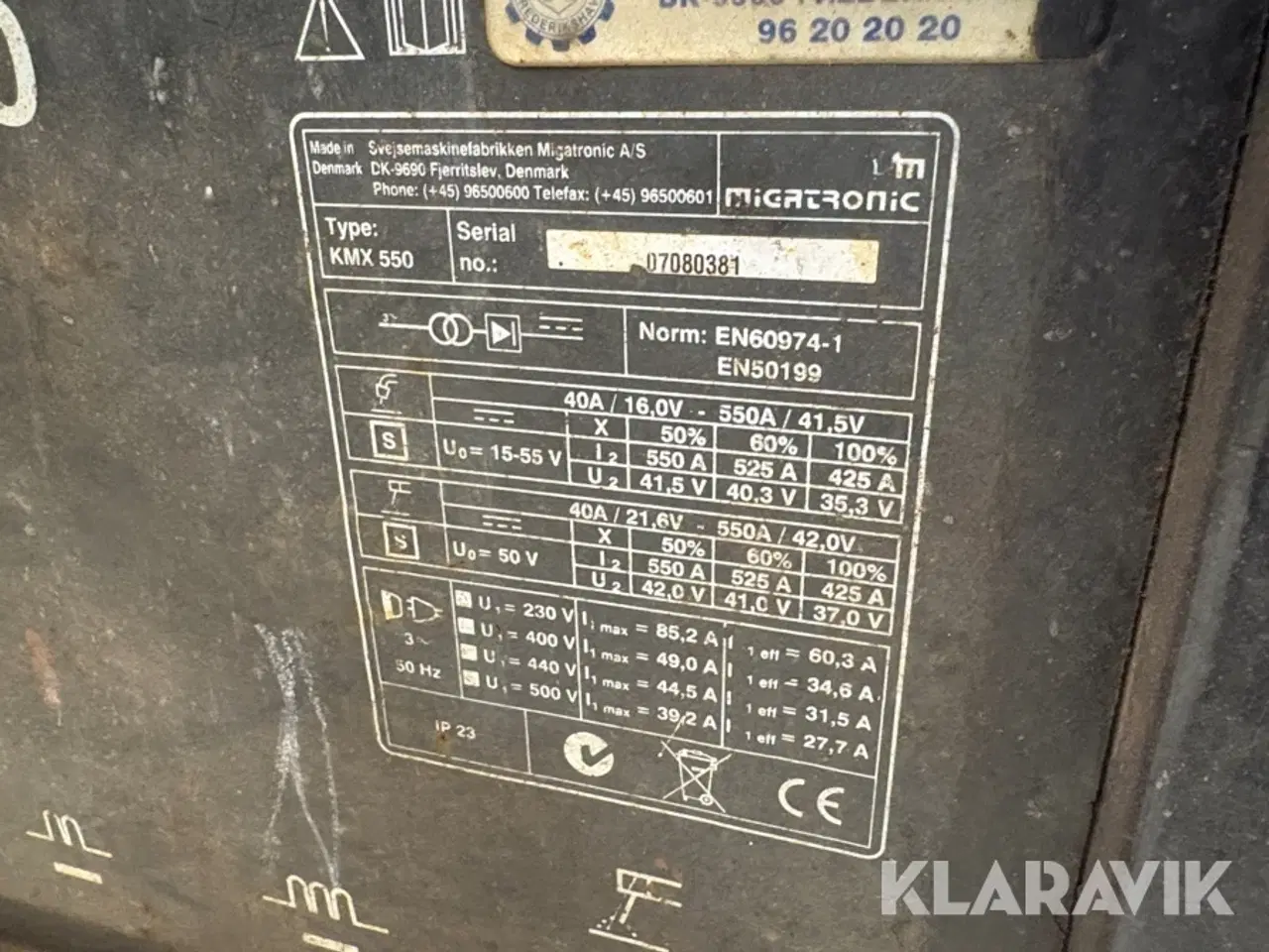 Billede 10 - Svejsemaskine Migatronic KMX 550