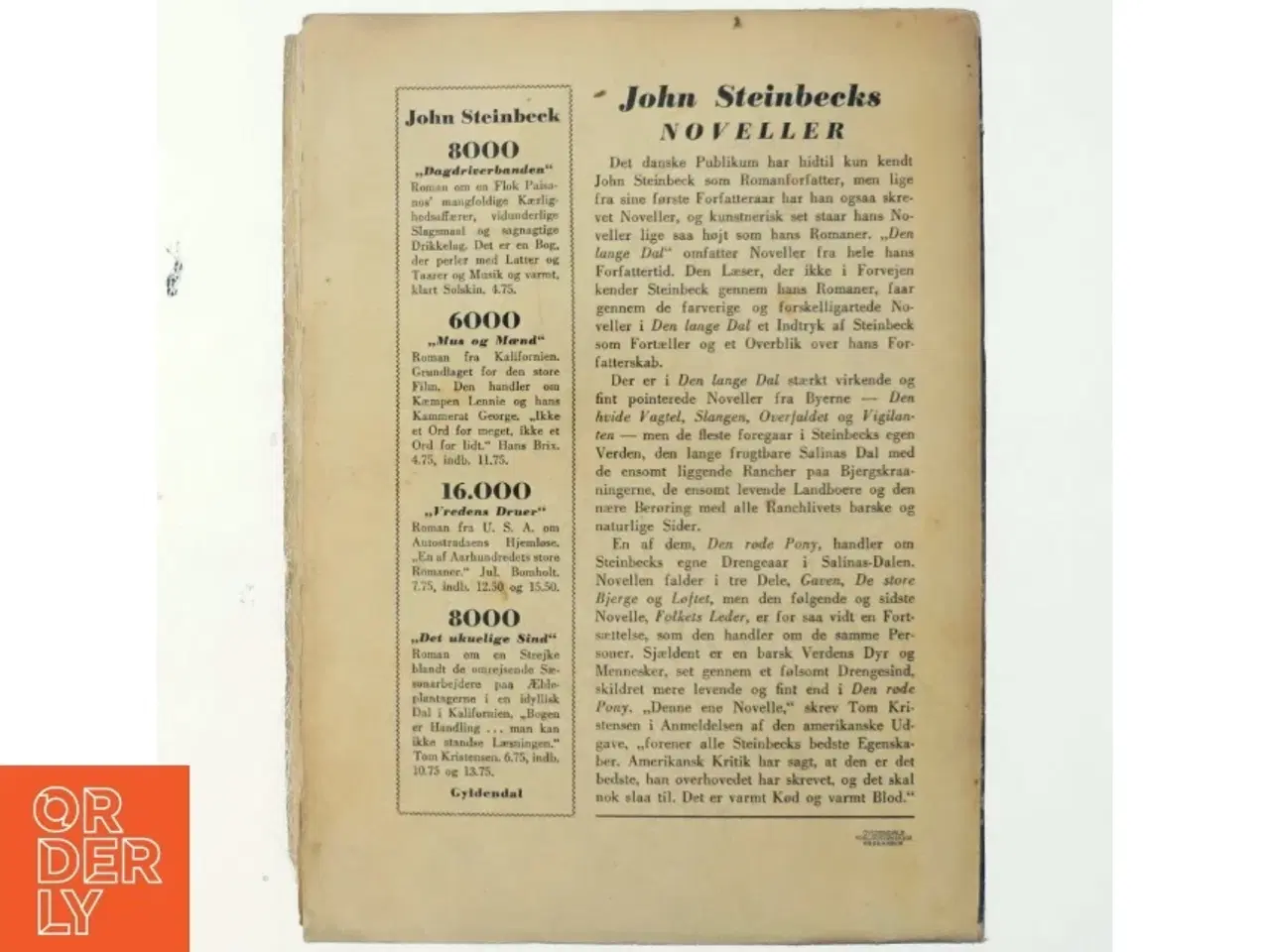 Billede 3 - Den lange dal - Af John Steinbeck